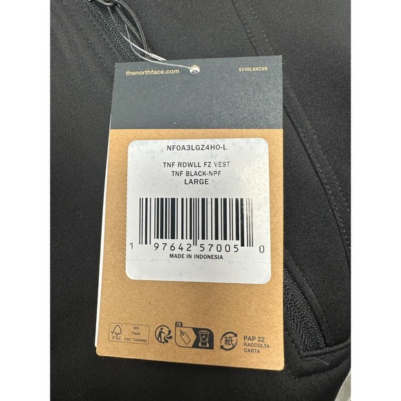 NWT The North Face Ridgewall Vest Mens Large Black YMCA Logo Outdoors Hiking - Picture 9 of 12